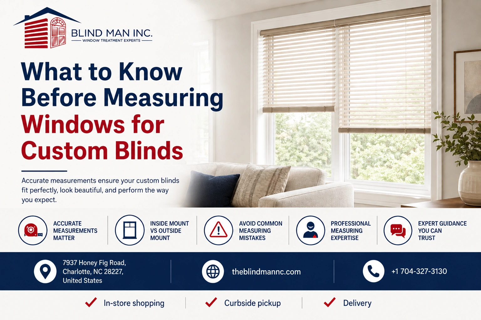 what to know about measuring window blinds