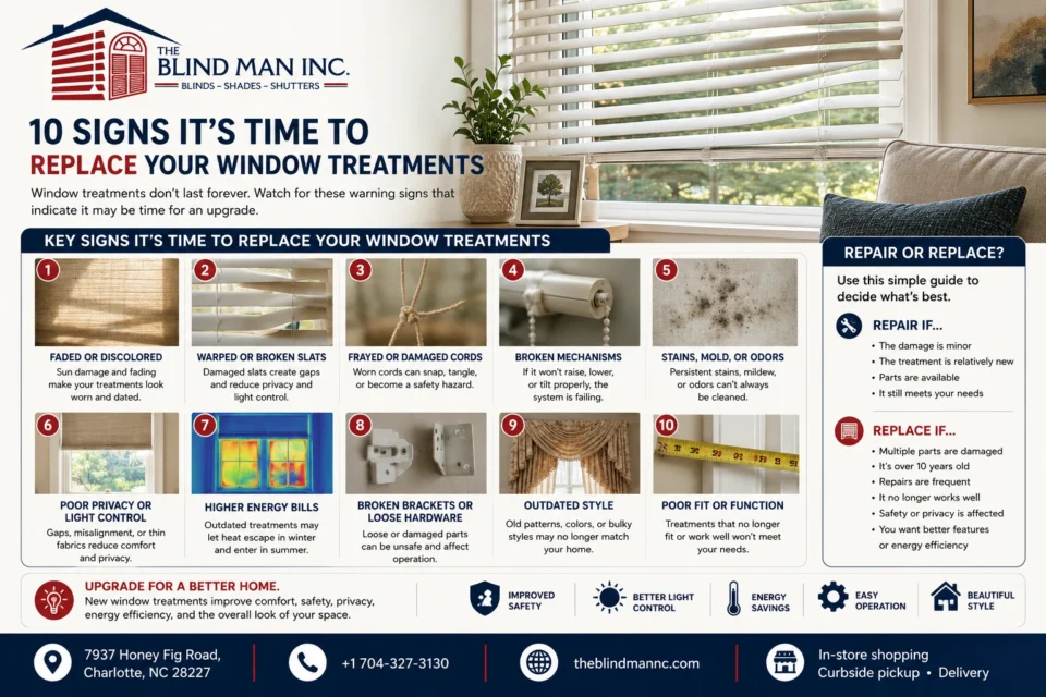 10 signs its time to replace your window treatments