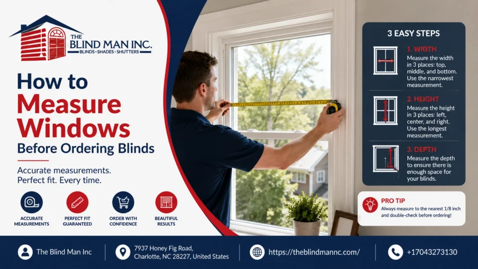 how to measure windows before ordering blinds