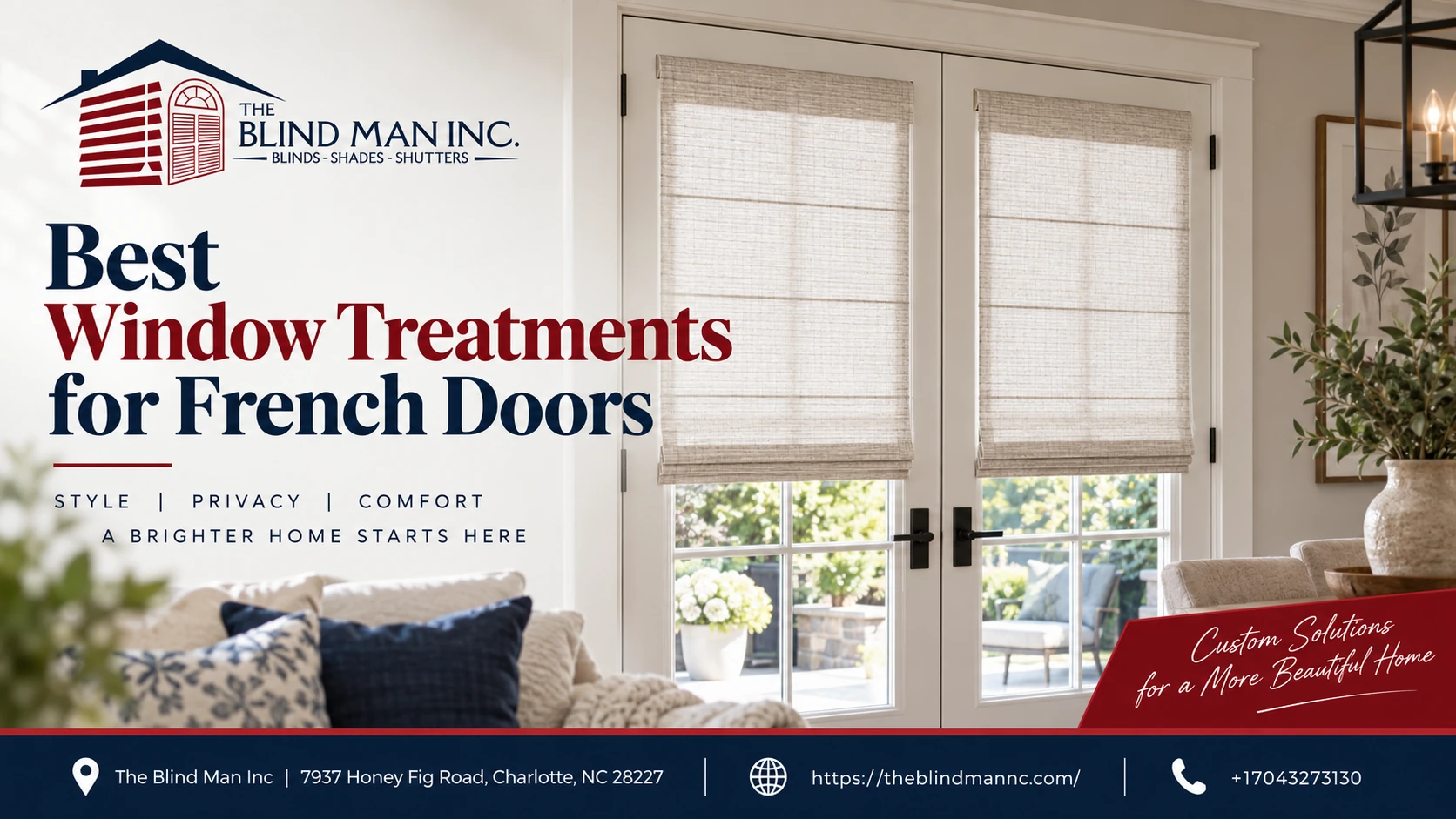 best window treatments for french windows