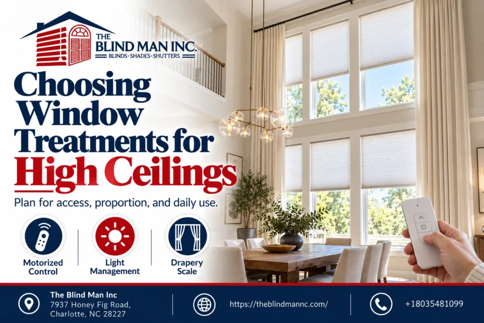 Choosing Window Treatments for High Ceilings