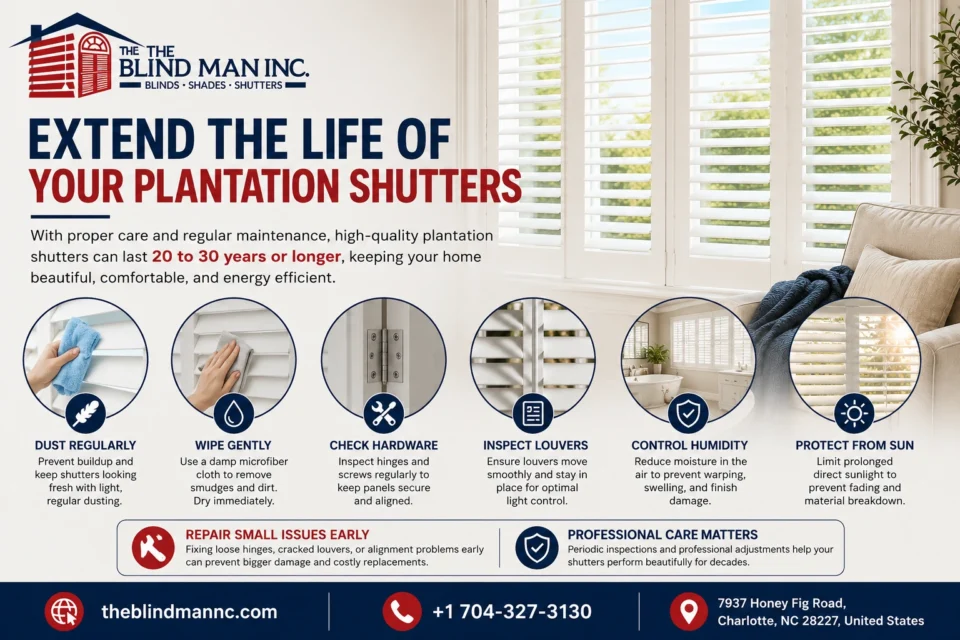 extend the life of your plantation shutters