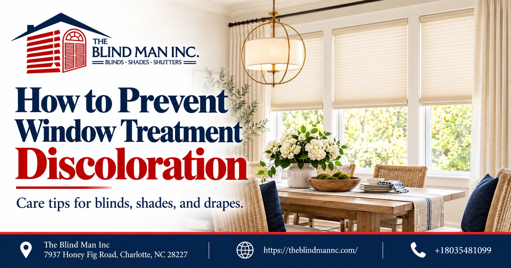 How to Prevent Window Treatment Discoloration