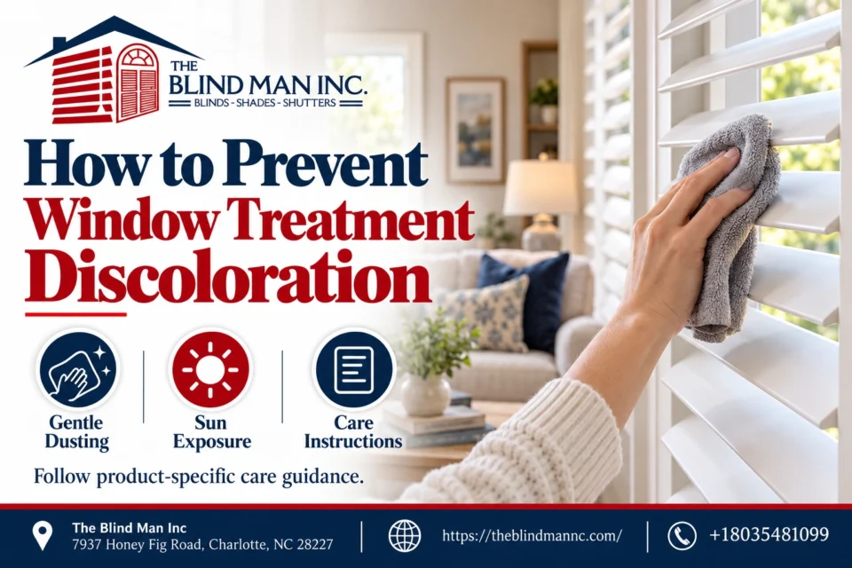 How to Prevent Window Treatment Discoloration