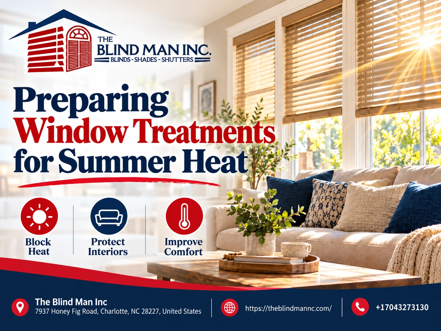 Preparing window treatments for summer heat