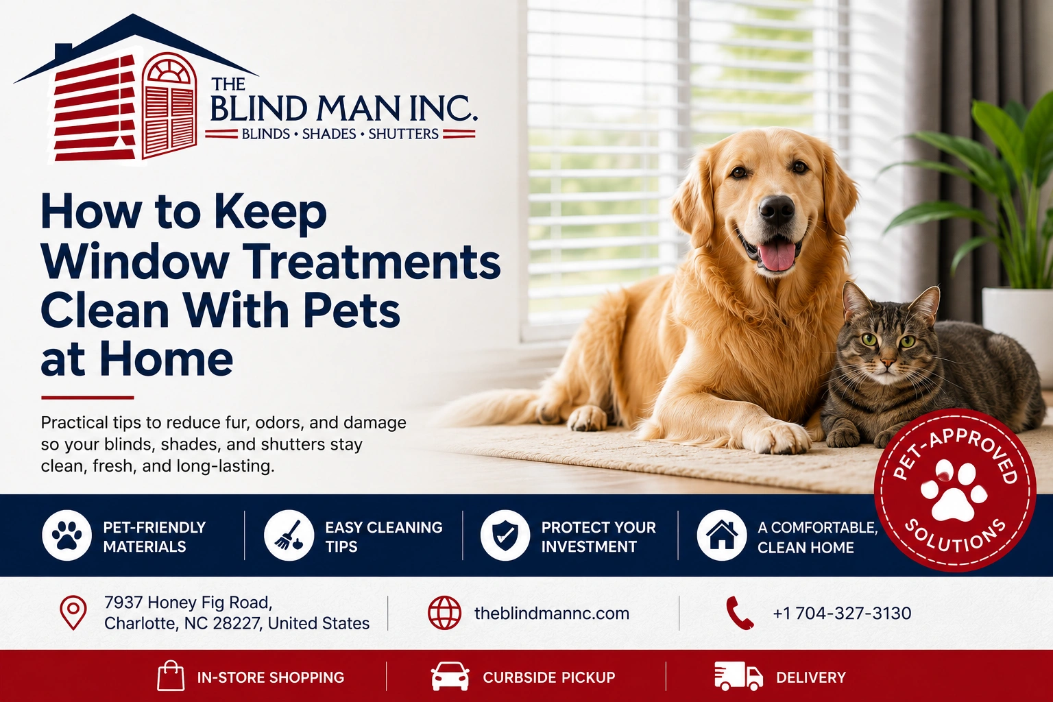 Pet friendly blinds