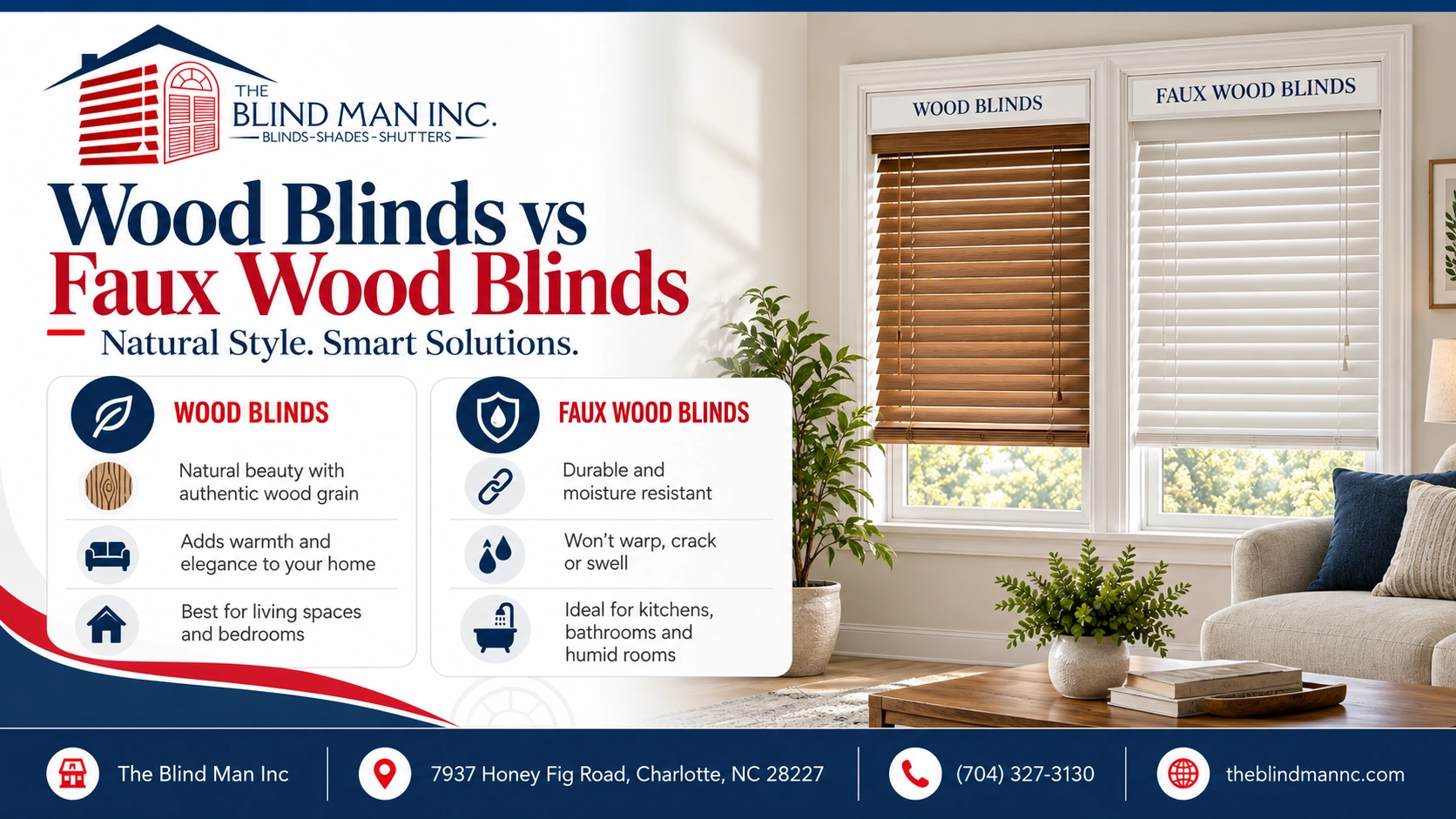 wood blinds vs faux wood blinds
